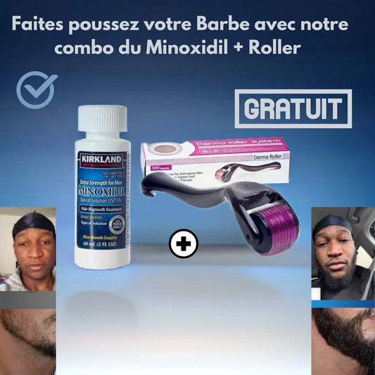 Combo Gagnant Minoxidil 5% + Roller ( Offert )