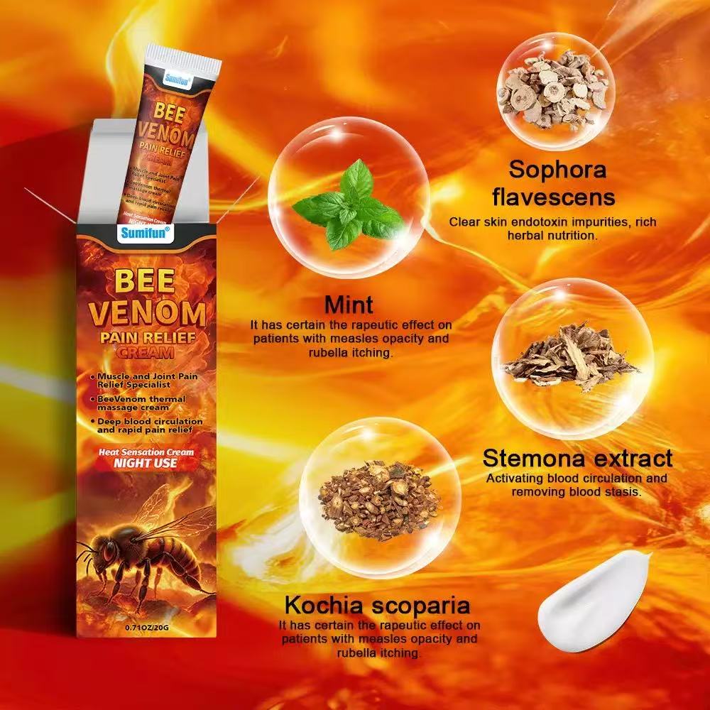🐝 Bee Venom™ – Crème Naturelle de Confort Musculaire & Articulaire